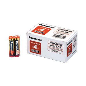 Panasonic(パナソニック) アルカリ乾電池 単4形 1箱（40本） - 拡大画像