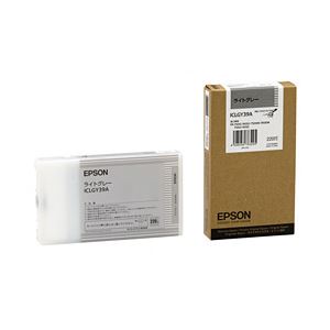 【純正品】 エプソン（EPSON） インクカートリッジ ライトグレー 型番：ICLGY39A 単位：1個 - 拡大画像