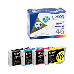 【純正品】 エプソン（EPSON） インクカートリッジ 4色セット 型番：IC4CL46 単位：1箱（4色セット） - 拡大画像