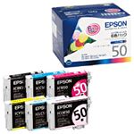 【純正品】 エプソン（EPSON） インクカートリッジ 6色セット 型番：IC6CL50 単位：1箱（6色セット）