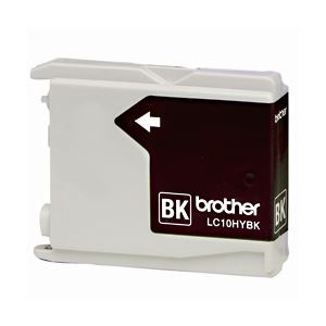 【純正品】 ブラザー工業（BROTHER） インクカートリッジ ブラック大容量 型番：LC10HYBK 単位：1個 - 拡大画像