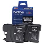 【純正品】 ブラザー工業（BROTHER） インクカートリッジ ブラック大容量 型番：LC16BK-2PK 単位：1箱（2個入）