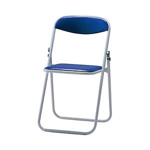 サンケイ 折りたたみ椅子 ブルー 1セット（6脚） 型番：CF104-MX-BL - 拡大画像