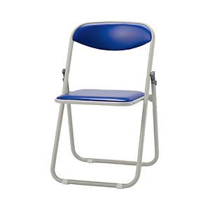 サンケイ 折りたたみ椅子 ブルー 型番：CF107-MX-BL-1 - 拡大画像