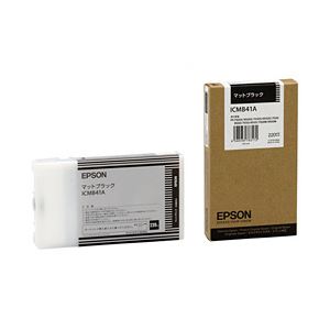 【純正品】 エプソン（EPSON） インクカートリッジ マットブラック 型番：ICMB41A 単位：1個 - 拡大画像