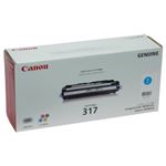 【純正品】 キヤノン（Canon） トナーカートリッジ シアン 型番：カートリッジ317（C） 印字枚数：4000枚 単位：1個