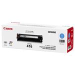 【純正品】 キヤノン（Canon） トナーカートリッジ シアン 型番：カートリッジ416C 印字枚数：23000枚 単位：1個