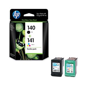 【純正品】 HP インクカートリッジ 4色セット 型番：CN711AA（HP140／141） 単位：1箱（4色セット） - 拡大画像