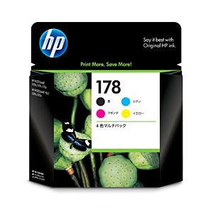 【純正品】 HP インクカートリッジ 4色セット 型番：CG495AJ（HP178） 単位：1セット - 拡大画像