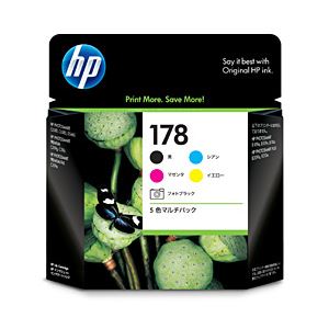 【純正品】 HP インクカートリッジ 5色セット 型番：CR282AA（HP178） 単位：1箱（5色セット） - 拡大画像