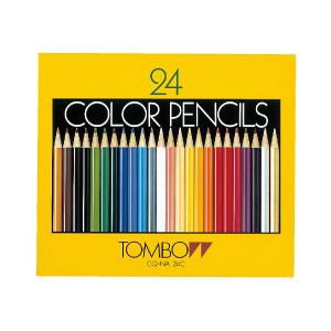 トンボ 色鉛筆セット 紙箱入・24色 - 拡大画像