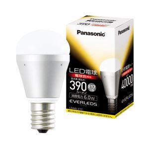 Panasonic(パナソニック) LED電球 EVERLEDS E17口金 25形・電球色・6.4W LDA6LE17 商品画像