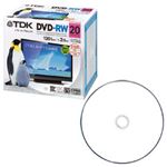 【訳あり・在庫処分】TDK DVD-RW 録画用 CPRM対応 120分 ホワイトワイドプリント 個別ケース 1パック（20枚）