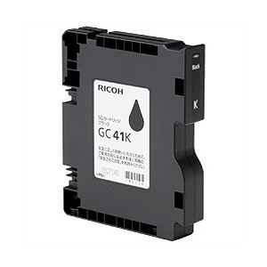 【純正品】 リコー（RICOH）対応 インクカートリッジ ブラック Mサイズ 1個 型番：GC41K - 拡大画像
