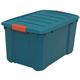アイリスオーヤマ バックルBOX グリーン41L 幅38.8×奥行59.0×高さ32.4cm 1個 型番:NSK-450