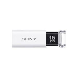 ソニー USBメモリーTシリーズ ホワイト 16GB 1個 型番：USM16GU W - 拡大画像