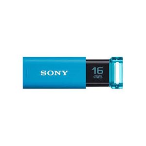 ソニー USBメモリーTシリーズ ブルー 16GB 1個 型番：USM16GU L - 拡大画像