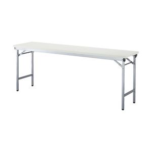 アイリスチトセ 折りたたみテーブル（棚なし） W180 ホワイト 型番：OTN-1845-W 1台 - 拡大画像