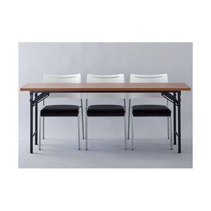 アイリスチトセ 折りたたみテーブル（棚なし） W180 ローズ 型番：OTN-1845-R 1台 - 拡大画像