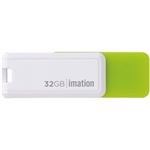 imation USB Flashドライブ NANO-S 32GB グリーン 1個 UFDNSE32GGR