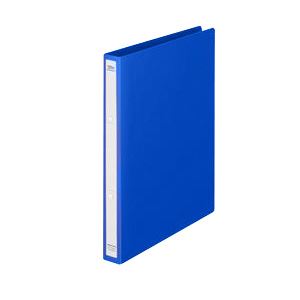 リングファイル（タテ・2穴） ブルー 背幅：2.7cm 1箱（40冊） FM-BASIC-008 BL-ハコ - 拡大画像