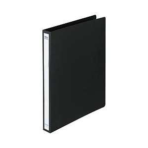 リングファイル（タテ・2穴） ブラック 背幅：2.7cm 1箱（40冊） FM-BASIC-008 BK-ハコ - 拡大画像