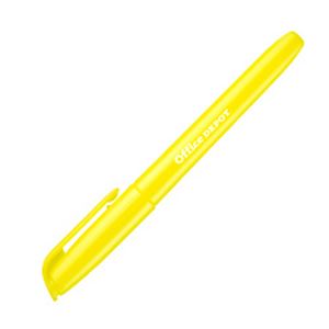 （業務用セット） 蛍光ペン シングルタイプ イエロー 1本 【×50セット】 - 拡大画像