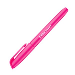 （業務用セット） 蛍光ペン シングルタイプ ピンク 1本 【×50セット】 - 拡大画像
