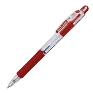 （業務用セット） 油性ボールペン ジムノックUK0.7 赤 【×50セット】 - 拡大画像