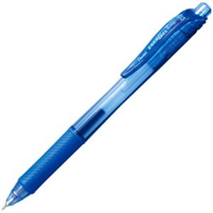 （業務用セット） ぺんてる エナージェルX ノック インク色：青 ボール径：0.3mm 単位：1本 【×50セット】 - 拡大画像