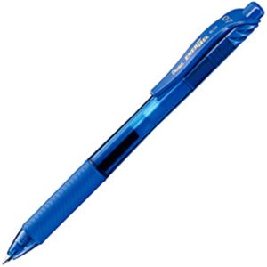 （業務用セット） ぺんてる エナージェルX ノック インク色：青 ボール径：0.7mm 単位：1本 【×50セット】 - 拡大画像