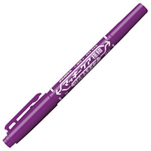 （業務用セット） マッキーケア極細 つめ替えタイプ 色：紫 【×30セット】 - 拡大画像