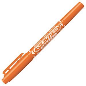（業務用セット） マッキーケア極細 つめ替えタイプ 色：オレンジ 【×30セット】 - 拡大画像