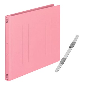 （業務用セット） コクヨ フラットファイル（ポリプロピレン表紙） A4ヨコ・ピンク 【×30セット】 - 拡大画像