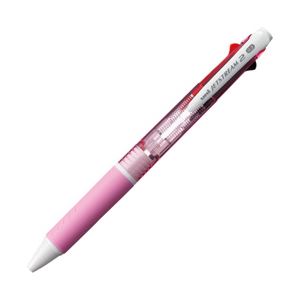 （業務用セット） 油性ボールペン ジェットストリーム 2色ボールペン 0.7mm 軸色：ピンク インク：黒・赤  【×20セット】 - 拡大画像