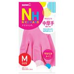 （業務用セット） ショーワグローブ ナイスハンド中厚手 M ピンク 【×10セット】
