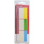 （業務用セット） 粘着メモ インデックス フィルム 全面色タイプ 3.7x5.0cm 1パック（3冊） 【×10セット】
