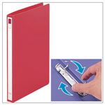 （業務用セット） リングファイル ツイストリング（A4タテ・2穴） 背幅2.7cm・収容枚数150枚 レッド 【×10セット】