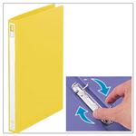 （業務用セット） リングファイル ツイストリング（A4タテ・2穴） 背幅2.7cm・収容枚数150枚 イエロー 【×10セット】