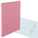（業務用セット） フラットファイル 10冊入 A4タテ ピンク 【×10セット】