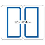 （業務用セット） ニチバン マイタック PC ラミネートインデックス 27×34mm 青枠  【×20セット】