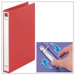 （業務用セット） リングファイル ツイストリング（A4タテ・2穴） 背幅3.6cm・収容枚数200枚 レッド 【×10セット】