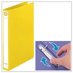 （業務用セット） リングファイル ツイストリング（A4タテ・2穴） 背幅3.6cm・収容枚数200枚 イエロー 【×10セット】