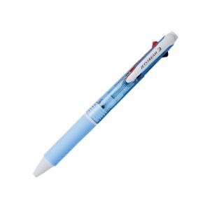 （業務用セット） 油性ボールペン ジェットストリーム3色 0.7mm 軸色：水色 インク：黒・赤・青  【×20セット】 - 拡大画像