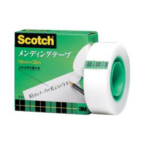 （業務用セット） スコッチ メンディングテープ 小巻 （1.8cm×30m） 【×10セット】 - 拡大画像