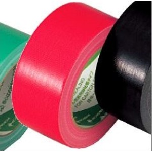 （業務用セット） ニチバン カラー布テープ（薄手） レッド 【×10セット】 - 拡大画像