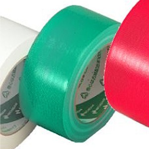 （業務用セット） ニチバン カラー布テープ（薄手） グリーン 【×10セット】 - 拡大画像