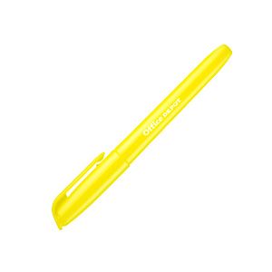 （業務用セット） 蛍光ペン シングルタイプ イエロー 1箱（10本） 【×10セット】 - 拡大画像