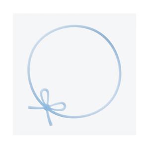 （業務用セット） コクヨ 和ごむ ゴムバンド 白藍 型番：コム-W1B 単位：1パック（7本入） 【×10セット】 - 拡大画像