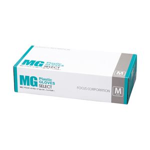（業務用セット） フォーカス MGプラスチックグローブSELECT 粉なし 半透明 1箱（100枚） Mサイズ 【×10セット】 - 拡大画像